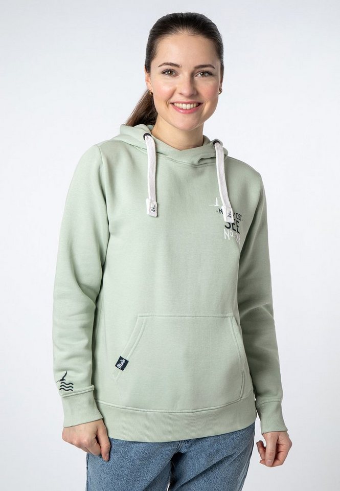 Eight2Nine Kapuzenpullover Hoodie mit Küstenprint von Eight2Nine