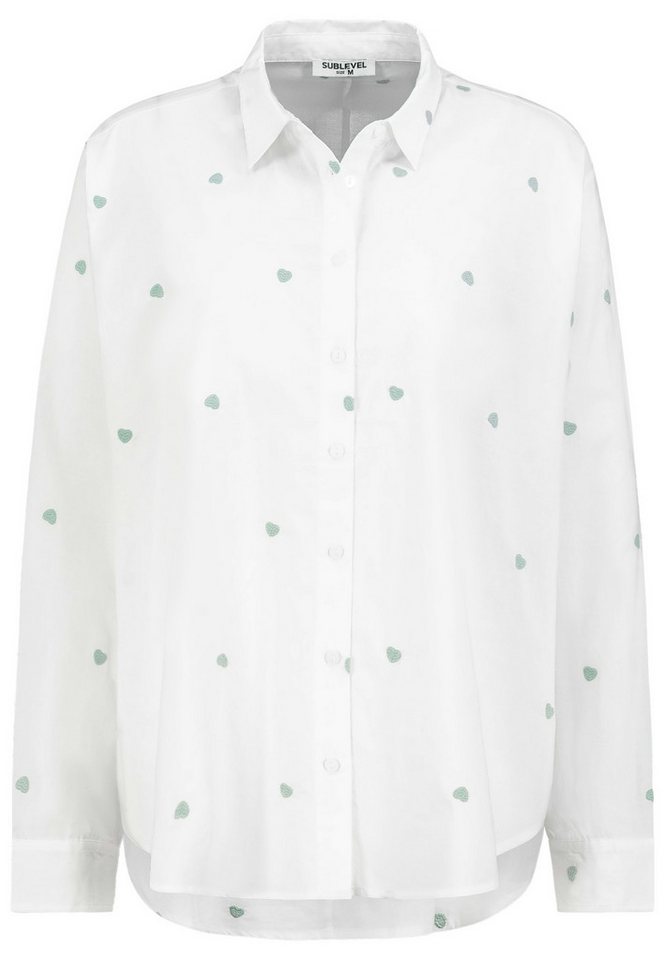 Eight2Nine Langarmbluse DOB Bluse mit Stickerei Allover,lan white-jadeite green Eight2Nine Langarmbluse DOB Bluse mit Stickerei Allover,lan white-jadeite green von Eight2Nine