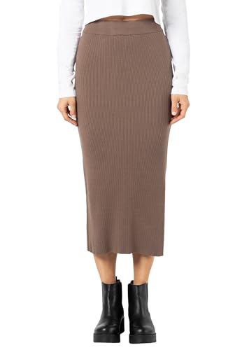 Eight2Nine Midi Strickrock Brown XL von Eight2Nine