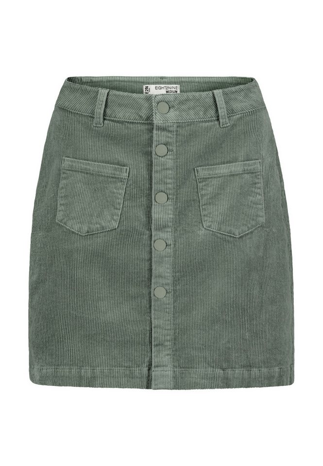 Eight2Nine Minirock Damen Mini Cordrock aufgesetzte Taschen und Kopfle von Eight2Nine