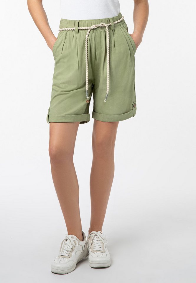 Eight2Nine Shorts Damen Stoffbermuda mit Kordelgürtel Sommerhose, Bermudashorts, kurze Chinohose von Eight2Nine