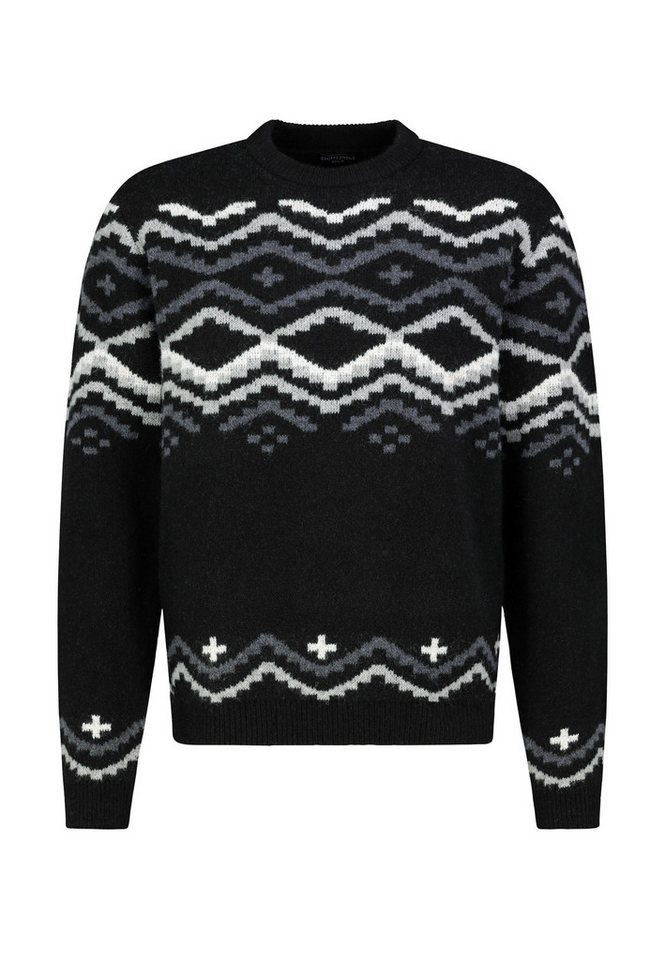 Eight2Nine Strickpullover Herren Jacquard Pullover Strick langarm Pullover langarm, Rundhalsausschnitt von Eight2Nine