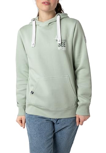 Eight2Nine Sublevel Damen Hoodie mit Küstenprint - Entspannter Strandflair für lässige Tage an der Küste und in der Stadt Light-Green L von Eight2Nine