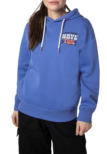 Eight2Nine Sublevel Damen Hoodie mit Prints - Lässige Eleganz und kreative Designs für einen individuellen Look, perfekt für jeden Anlass Blue L von Eight2Nine