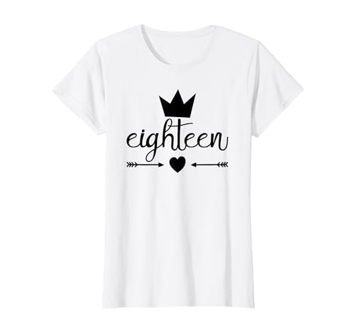18. Geburtstag Mädchen Eighteen Years 18 Geburtstag Tochter T-Shirt von Eighteen Years Geschenke zum 18 Geburtstag Mädchen