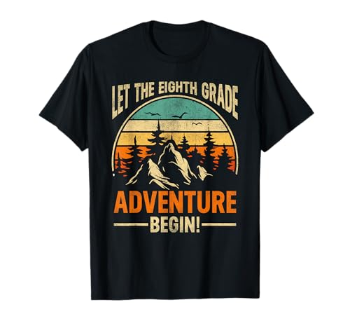 Zurück in die Schule Lass das Abenteuer der 8. Klasse beginnen, Jungs T-Shirt Zurück in die Schule Lass das Abenteuer der 8. Klasse beginnen, Jungs T-Shirt von Eighth Grade 8th Grade Adventure Begin