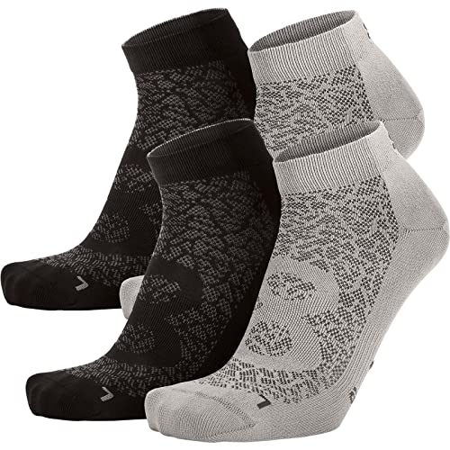 Eightsox Nature 1 2-pack Grau-Schwarz - Komfortable atmungsaktive Multifunktionssocken, Größe EU 39-41 - Farbe Light Gre von Eightsox