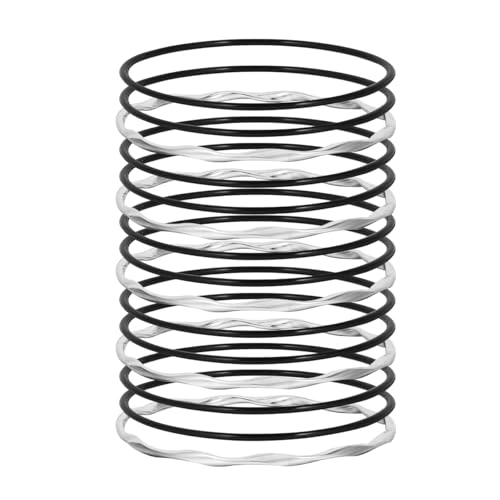 Eigso 13 Pcs Twisted Silber indischen Armreifen Armbänder für Frauen Männer 80er Jahre Silikon Stackle Jelly Armbänder für Frauen Männer von Eigso