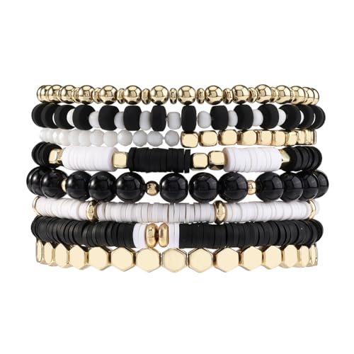 Eigso Frauen Holzperlen Armbänder Western Style Braun Holz Armband Set für Womant von Eigso