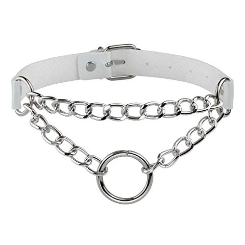 Eigso Frauen Vintage Punk Choker mit Herzform Anhänger Ketten Halskette Hip-Hop Beliebter Schmuck von Eigso