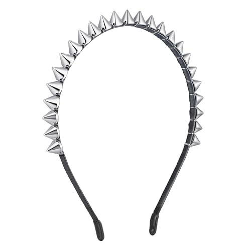 Eigso Punk Nietenstirnband für Frauen Vintage Nieten Rock N Roll Haarspange von Eigso