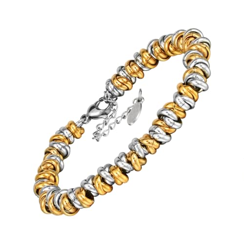 Eigso geflochtene Lapse Edelstahl Armband Armreif für Frauen Männer Unisex Frauen Mode böhmische Armband von Eigso