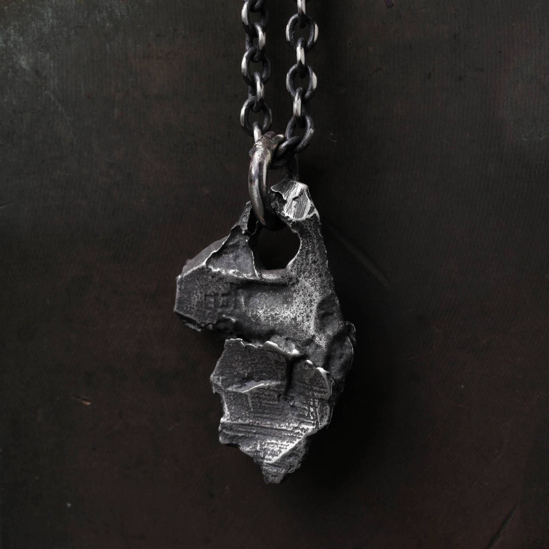 Herren-Halskette, Kriegskettenanhänger, Handgefertigt Aus Sterlingsilber von Eijii