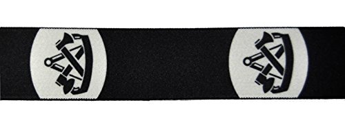 Eiko Hosenträger mit Zunftzeichen, 36 mm breit, Leder-Rückenteil (110 cm, Zimmermann) von Eiko