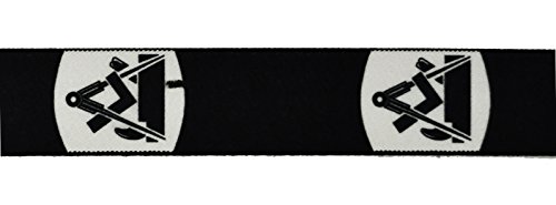 Eiko Hosenträger mit Zunftzeichen, 36 mm breit, Leder-Rückenteil (120 cm, Tischler) von Eiko