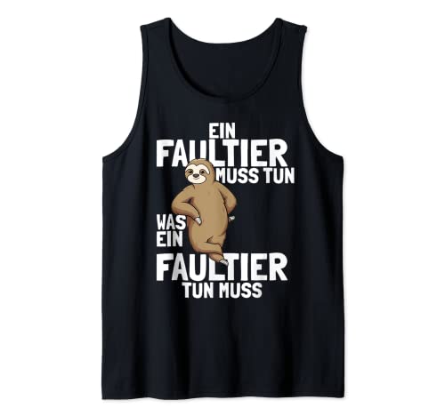 Lustiges Faultier Faultier Shirt Damen Faultier Tank Top Lustiges Faultier Faultier Shirt Damen Faultier Tank Top von Ein Faultier Muss Tun Was Ein Faultier Tun Muss
