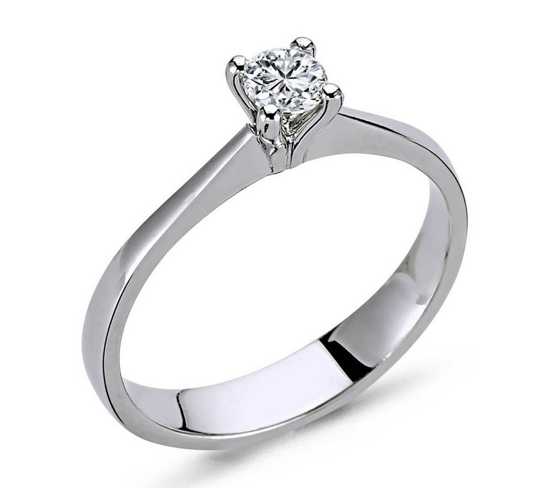 EinStein Diamant Diamantring 0,21 Carat Diamant Solitär Ring Verlobungsring Weißgold, Diamant von EinStein Diamant