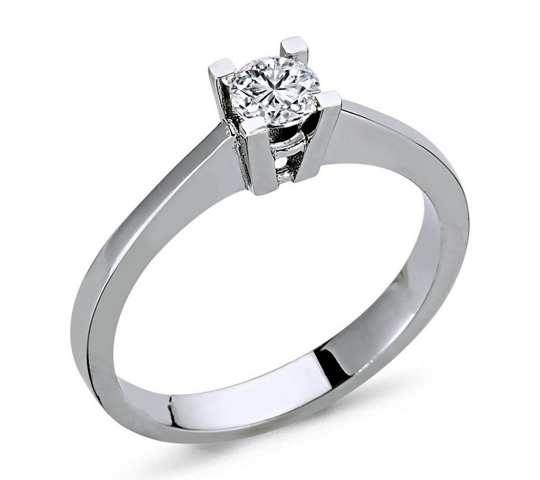 EinStein Diamant Diamantring 0,26 Carat Diamant Solitär Ring Verlobungsring Weißgold, Diamant von EinStein Diamant