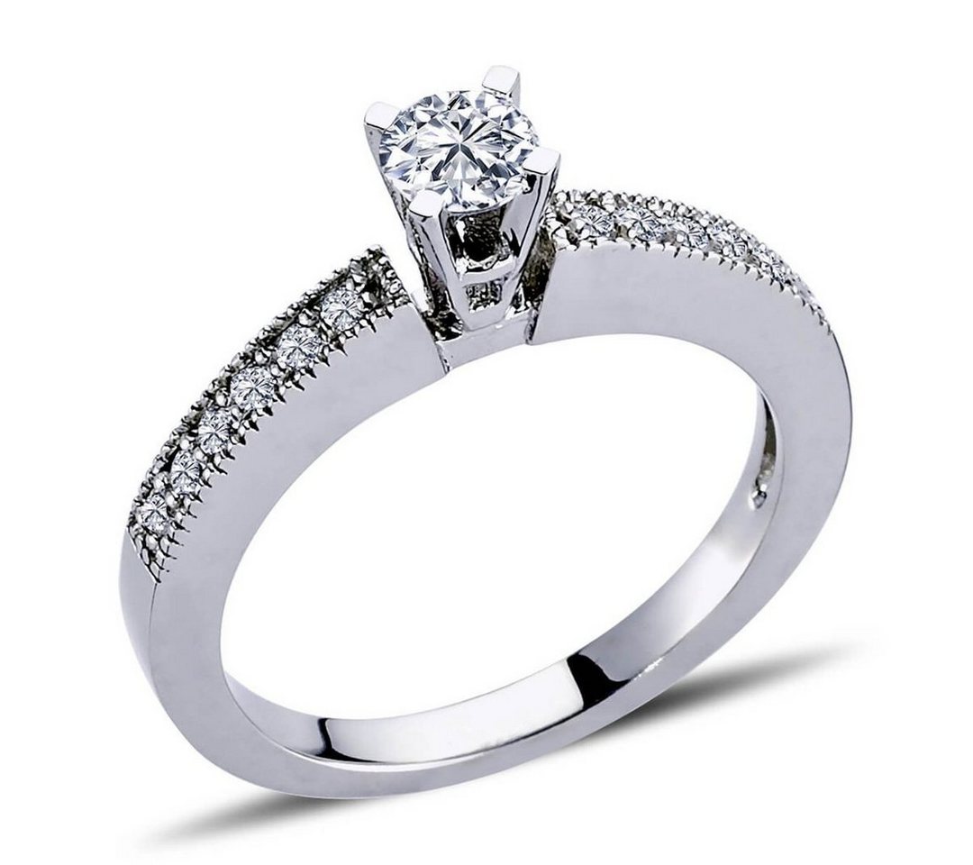 EinStein Diamant Diamantring 0,41 Carat Diamantring Solitär Verlobungsring Weißgold, Diamant EinStein Diamant Diamantring 0,41 Carat Diamantring Solitär Verlobungsring Weißgold, Diamant von EinStein Diamant