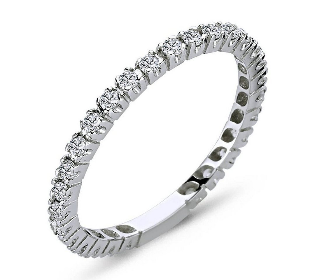 EinStein Diamant Diamantring 0,42 Carat Diamant rundum Memoire Ring 14 Karat Weißgold, Rubin, Diamantring, Damenring, Unbehandelter Diamant, Brillant-Schliff EinStein Diamant Diamantring 0,42 Carat Diamant rundum Memoire Ring 14 Karat Weißgold, Rubin, Diamantring, Damenring, Unbehandelter Diamant, Brillant-Schliff von EinStein Diamant