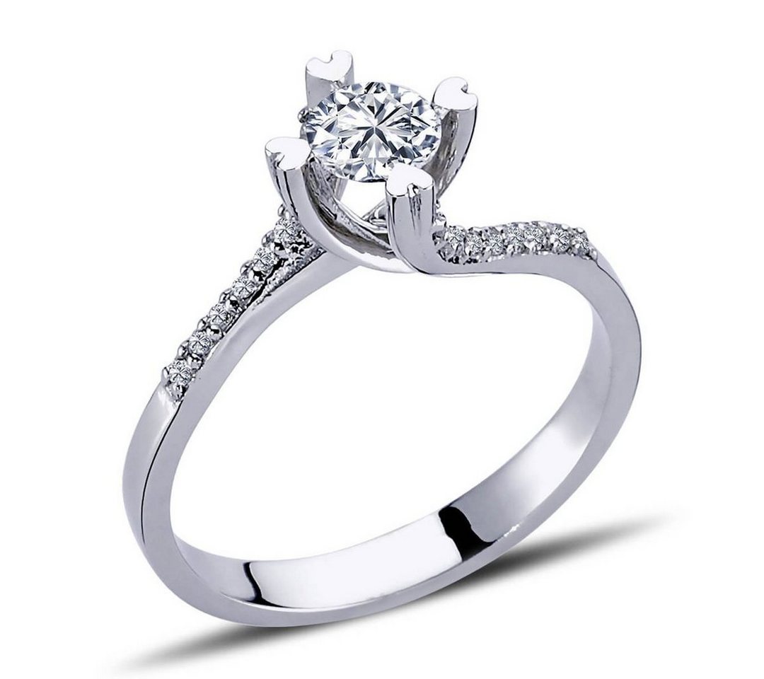 EinStein Diamant Diamantring 0,50 Carat Diamant Solitär Ring Antragsring Weißgold, Diamant von EinStein Diamant
