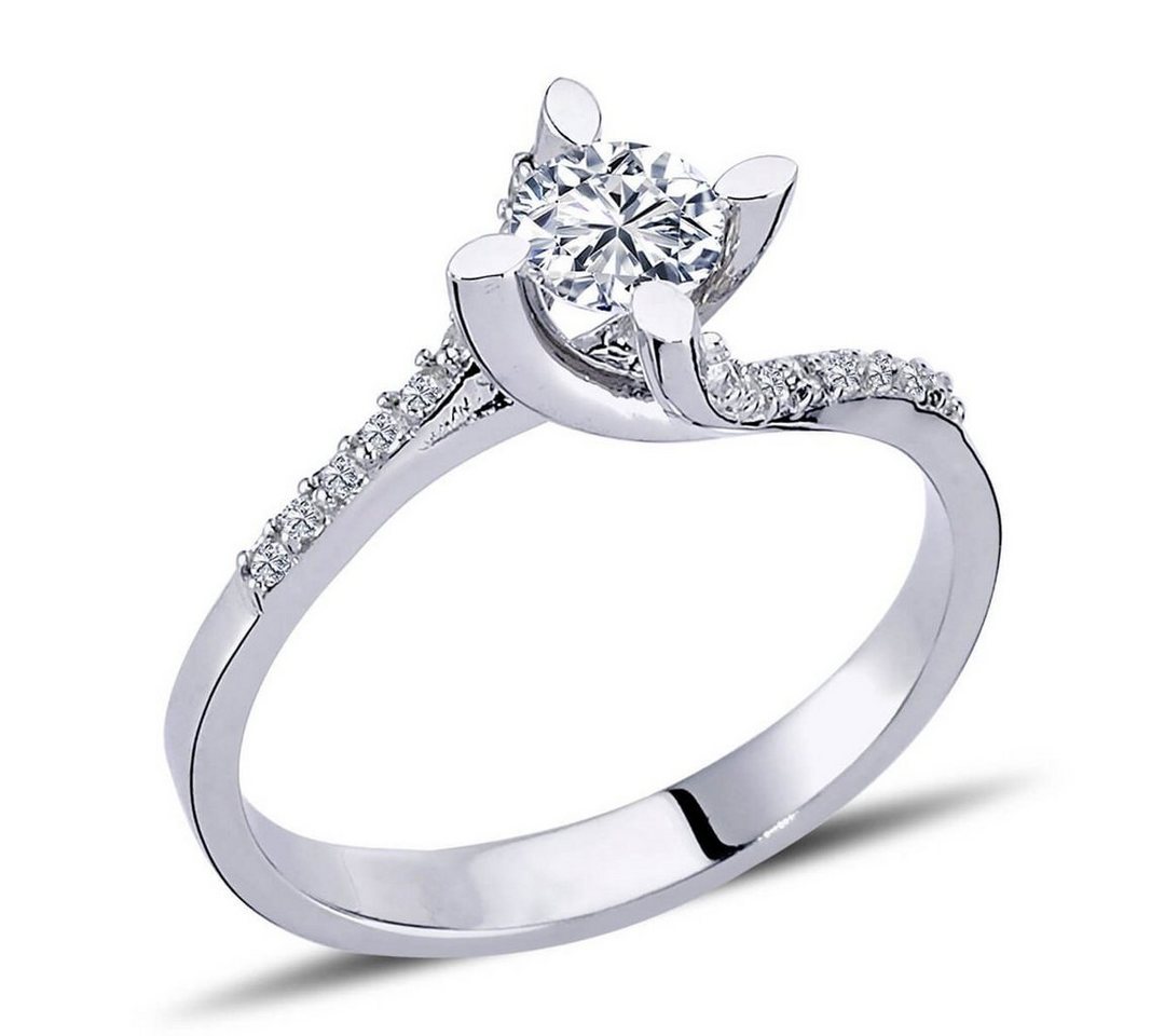 EinStein Diamant Diamantring 0,55 Carat Diamant Solitär Ring Antragsring Weißgold, Diamant von EinStein Diamant