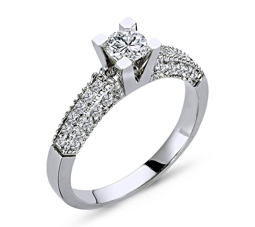 EinStein Diamant Diamantring 0,57 Carat Diamant Solitär Ring Antragsring Weißgold, Diamant von EinStein Diamant