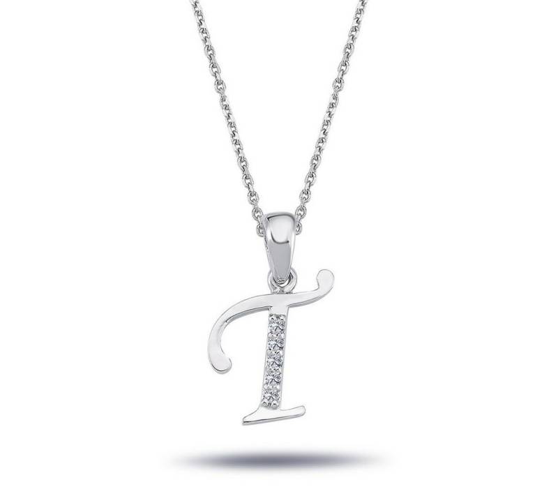 EinStein Diamant Goldkette, Diamant Anhänger mit Kette, Halskette, Collier in 14 Karat Gold von EinStein Diamant