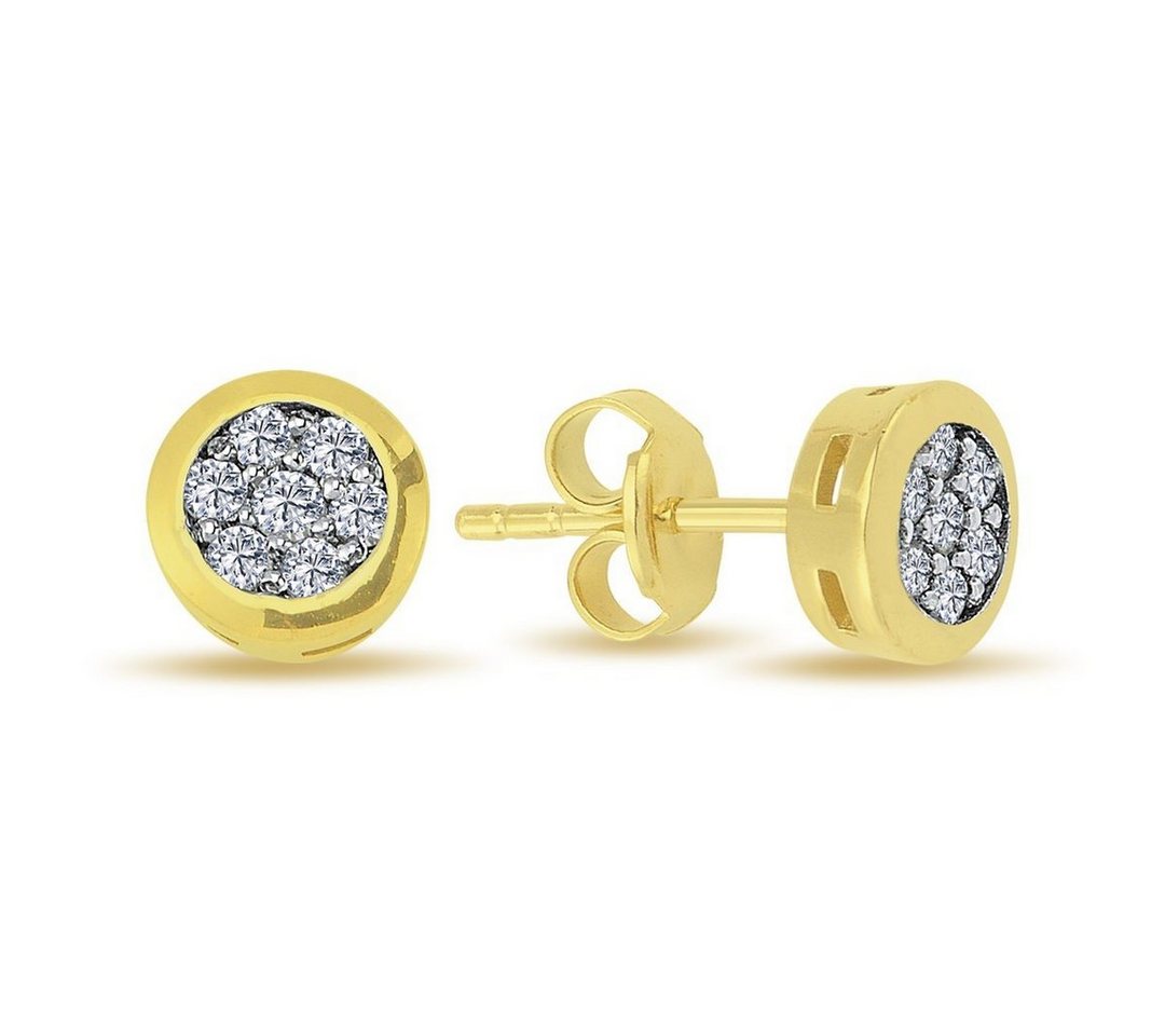 EinStein Diamant Ohrstecker-Set Diamanten Brillant Schliff Ohrstecker Gelbgold, 14 Karat Weißgold, Brillant-Schliff Ohrstecker, Ohrringe, Ohrschmuck, Diamant von EinStein Diamant