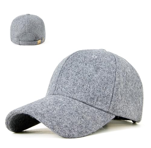 Einaily Baseball Cap Damen Herren Basecap Unisex Baseball Kappe Outdoor Wintermütze Warme Baseboard Baseballkappe Verstellbar Wolle Baseball Cap Erwachsenen Baseballmütze Mütze Casual Cool Sport Cap von Einaily