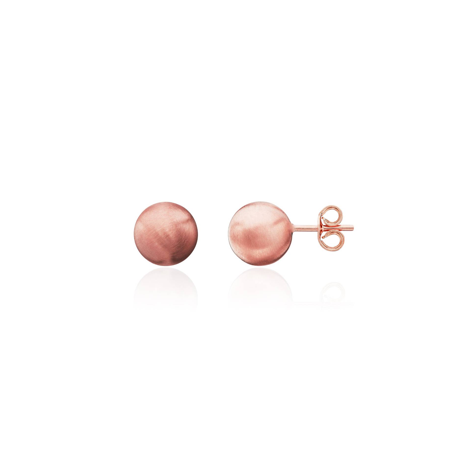 9 Karat Rosegold Satinkugel-Ohrstecker, 6 Mm 9 Karat Rosegold Satinkugel-Ohrstecker, 6 Mm von EinatsBoutique