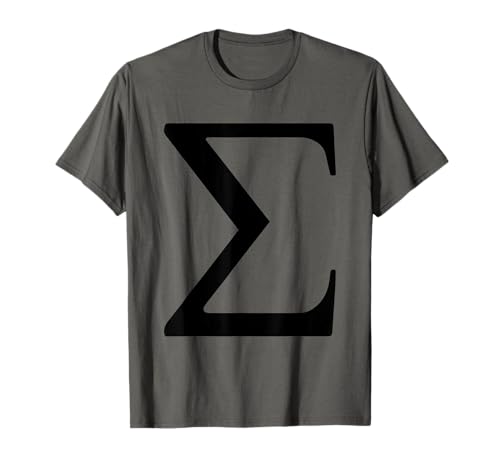 Sigma Male Griechisches Alphabet Männer Sigma Symbol T-Shirt von Einfaches Sigma Logo Geschenke Für Herren