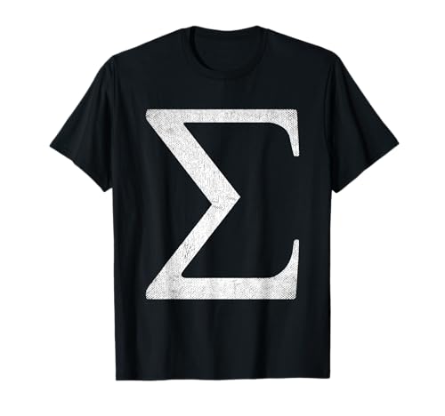 Sigma Male Griechisches Alphabet Männer Sigma Symbol T-Shirt von Einfaches Sigma Logo Geschenke Für Herren