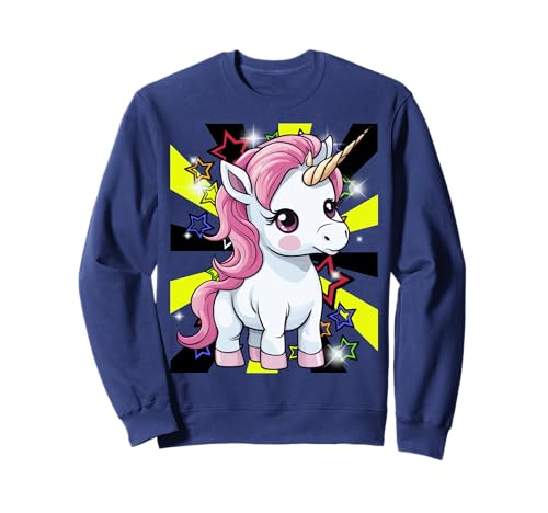 Einhorn Einhörner Pferd 60er Pferde Mädchen Fabeltier Retro Sweatshirt Einhorn Einhörner Pferd 60er Pferde Mädchen Fabeltier Retro Sweatshirt von Einhörner Pferde Märchen Pferd Schloss