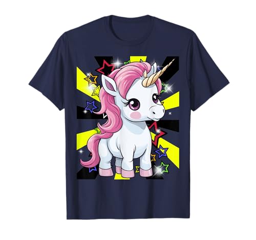 Einhorn Einhörner Pferd 60er Pferde Mädchen Fabeltier Retro T-Shirt Einhorn Einhörner Pferd 60er Pferde Mädchen Fabeltier Retro T-Shirt von Einhörner Pferde Märchen Pferd Schloss