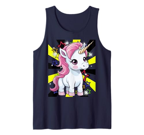 Einhorn Einhörner Pferd 60er Pferde Mädchen Fabeltier Retro Tank Top Einhorn Einhörner Pferd 60er Pferde Mädchen Fabeltier Retro Tank Top von Einhörner Pferde Märchen Pferd Schloss