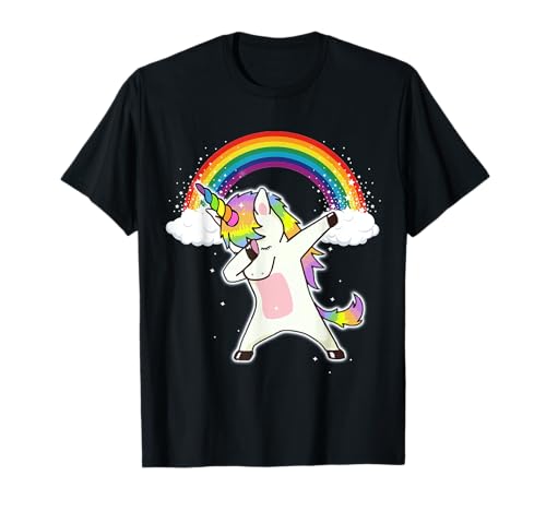Einhorn Dabbing Unicorn BrightWay Art - Herren - Schwarz - S - Cartoon - Klassisch - SHIRT - Kurzarm - V-Ausschnitt T-Shirt Einhorn Dabbing Unicorn BrightWay Art - Herren - Schwarz - S - Cartoon - Klassisch - SHIRT - Kurzarm - V-Ausschnitt T-Shirt von Einhorn Dabbing Unicorn BrightWay Art
