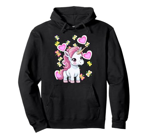 Einhorn Einhörner Kind Kinder Mädchen Fabelwesen Geburtstag Pullover Hoodie von Einhorn Einhörner Fabeltier