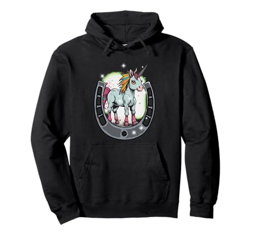 Einhorn Pferd Pferde Mädchen Einhörner Kinder Hufeisen Pullover Hoodie von Einhorn Einhörner Fabeltier