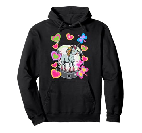 Geburtstag Einhorn Einhörner Herz Pferde Hufeisen Mädchen Pullover Hoodie Geburtstag Einhorn Einhörner Herz Pferde Hufeisen Mädchen Pullover Hoodie von Einhorn Einhörner Fabeltier