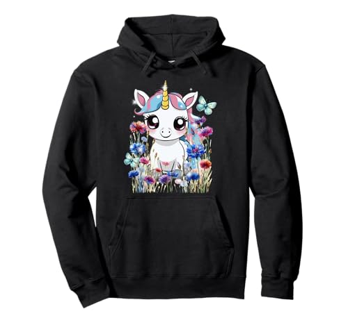 Kind Mädchen Kinder Einhorn Einhörner Blume Blumen Frauen Pullover Hoodie Kind Mädchen Kinder Einhorn Einhörner Blume Blumen Frauen Pullover Hoodie von Einhorn Einhörner Fabeltier
