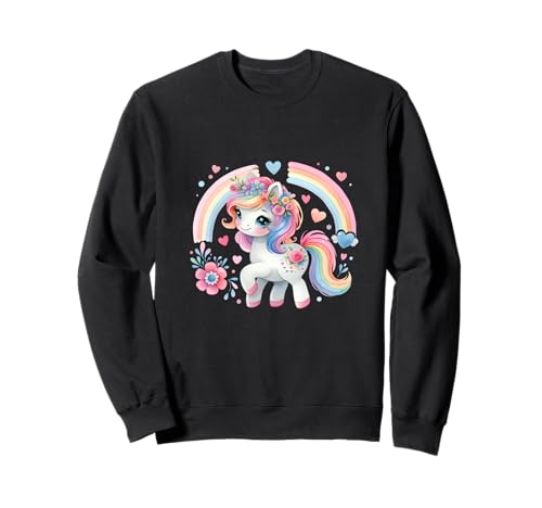 Kinder Einhorn Fabelwesen Pferde Mädchen Regenbogen Sweatshirt von Einhorn Einhörner Fabeltier