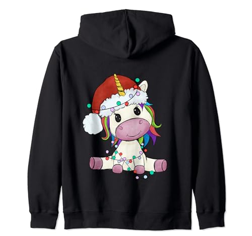 Einhorn Weihnachtspullover Weihnachten Herren Damen Kinder Kapuzenjacke von Einhorn Einhörner Pullover Weihnachten niedlich