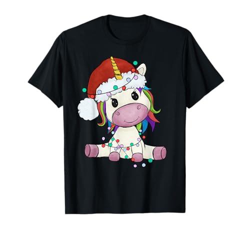 Einhorn Weihnachtspullover Weihnachten Herren Damen Kinder T-Shirt von Einhorn Einhörner Pullover Weihnachten niedlich