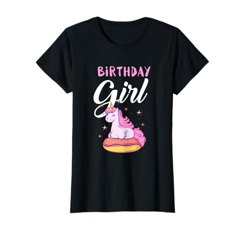 Birthday Girl Einhorn Damen Outfit Geburtstag Party Design T-Shirt von Einhorn Geburtstag Bekleidung für Frauen Mädchen