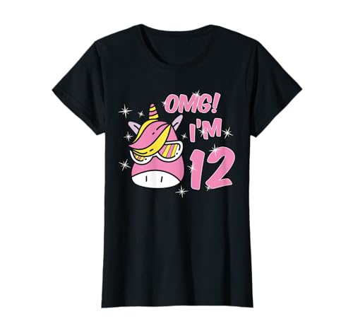 12. Geburtstag Einhorn süßes 12 Jahre alt Mädchen Geschenk T-Shirt von Einhorn Geburtstag Mädchen süße Geschenkideen
