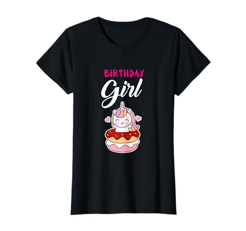 Birthday Girl Einhorn Outfit Mädchen Geburtstag Damen Party T-Shirt von Einhorn Geburtstag Party Kinder Design Bekleidung