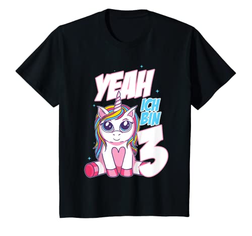 Kinder Einhorn 3. Jahre Mädchen Geburtstag T-Shirt Kinder Einhorn 3. Jahre Mädchen Geburtstag T-Shirt von Einhorn Liebhaber Geschenkidee