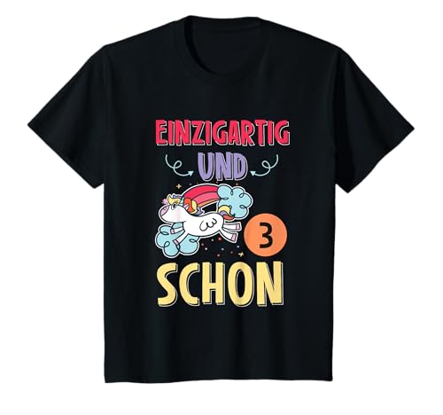Kinder Einzigartig Und Schon 3 Jahre Geburtstag Einhorn Mädchen T-Shirt Kinder Einzigartig Und Schon 3 Jahre Geburtstag Einhorn Mädchen T-Shirt von Einhorn Lustiges Kinder T-Shirt Mädchen Geburtstag
