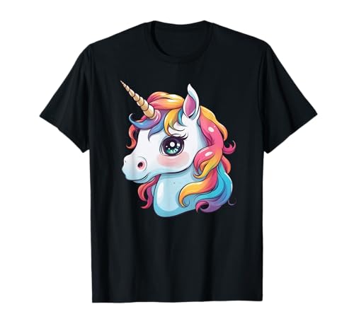 Niedliches Einhorn I Unicorn Mädchen Girls Damen Kinder T-Shirt von Einhorn Mädchen Unicorn Einhörner Girl Bekleidung